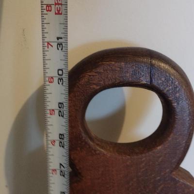 Vintage Wooden Three Legged Birthing Chair with Removable Cushion (Choice B)
