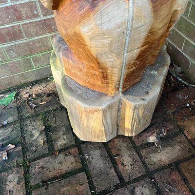 Chainsaw Carved Wooden Bear Statue (FY-MG)