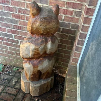 Chainsaw Carved Wooden Bear Statue (FY-MG)