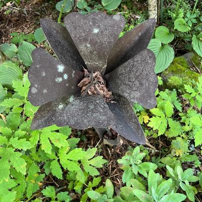 Six Metal Flowers on Stakes (FY-MG)
