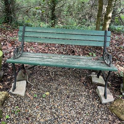 Wood & Cast Iron Garden Bench (FY-MG)