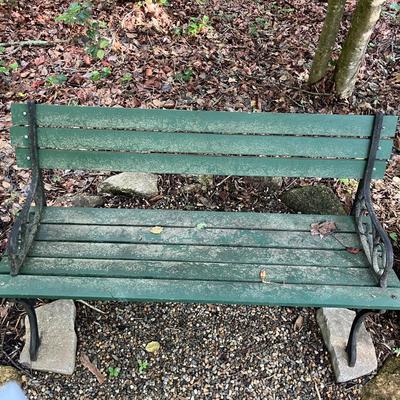 Wood & Cast Iron Garden Bench (FY-MG)