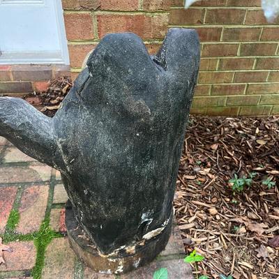 Two Wooden Carved Black Bears (FY-MG)