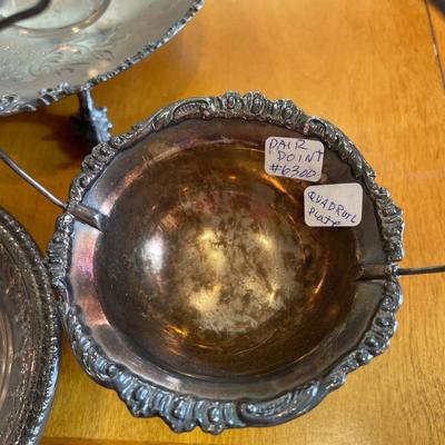 Small silver plate items