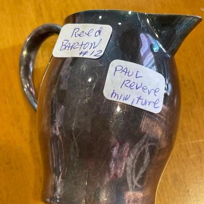 Small silver plate items