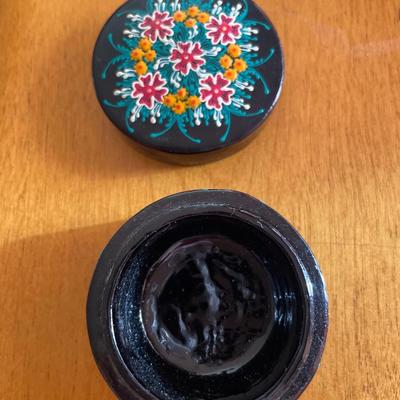 Unique bird tin with small trinket box