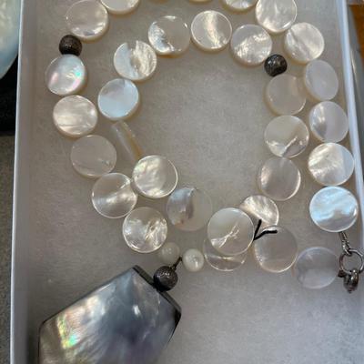 Real pearl and shell jewelry