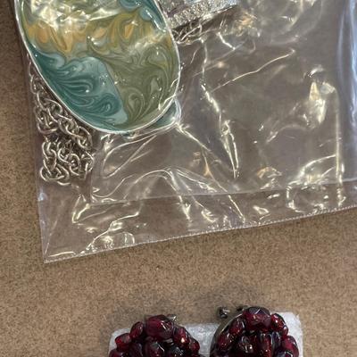 Bold and bright color vintage jewelry