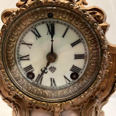 Ansonia Clock Company Rococo Mantle Clock w/ Key (LR-RG)