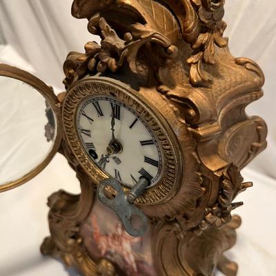Ansonia Clock Company Rococo Mantle Clock w/ Key (LR-RG)