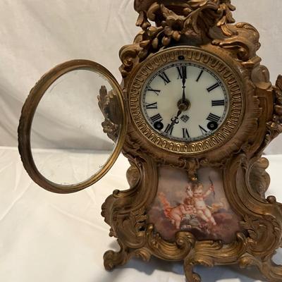Ansonia Clock Company Rococo Mantle Clock w/ Key (LR-RG)