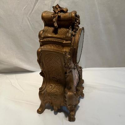 Ansonia Clock Company Rococo Mantle Clock w/ Key (LR-RG)