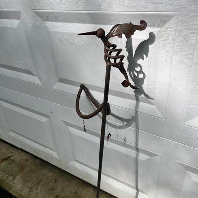 Copper Rain Chain & Hummingbird & More Yard Art (FY-MG)