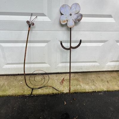 Copper Rain Chain & Hummingbird & More Yard Art (FY-MG)