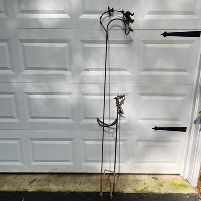 Copper Rain Chain & Hummingbird & More Yard Art (FY-MG)