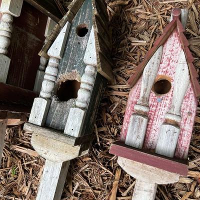 Ten Birdhouses on Posts (BY-RG)