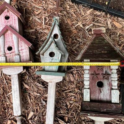 Ten Birdhouses on Posts (BY-RG)