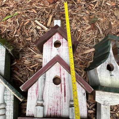 Ten Birdhouses on Posts (BY-RG)