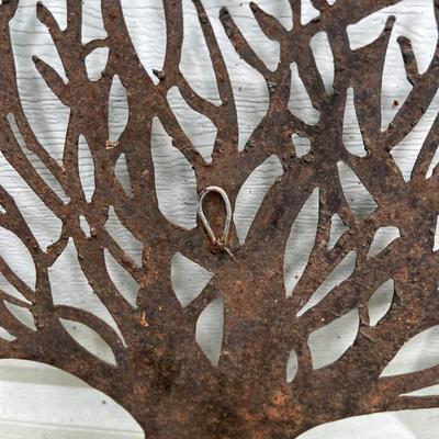 Metal Hanging Turkey Planter & Metal Tree of Life (BY-MG)