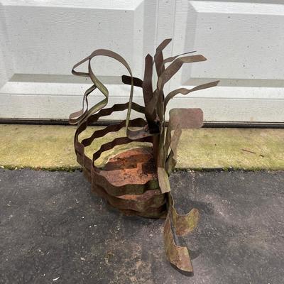 Metal Hanging Turkey Planter & Metal Tree of Life (BY-MG)