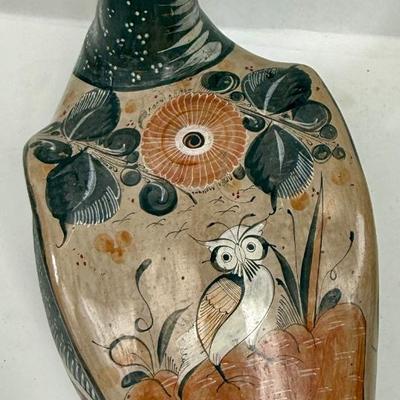 Tonala Mexican Folklore Art Pottery Large Hand-painted Duck