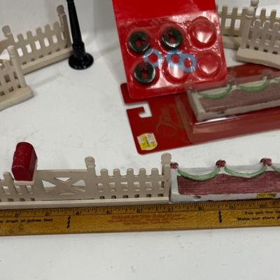 Miniature Landscape Accessories for Christmas Village Displays