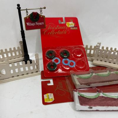 Miniature Landscape Accessories for Christmas Village Displays