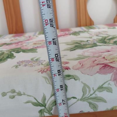 Wooden Bench with Cushioned Seat- Approx 48" Long