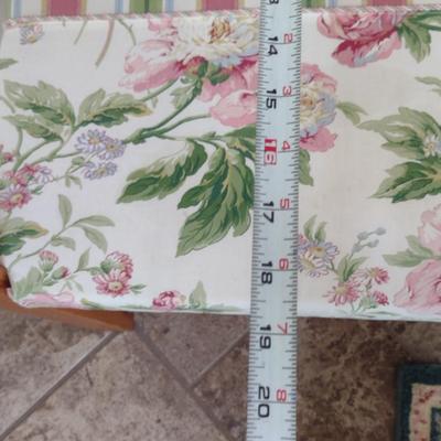 Wooden Bench with Cushioned Seat- Approx 48" Long