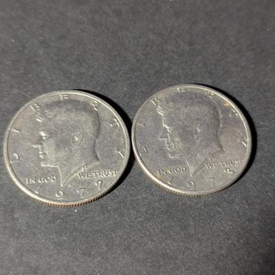 Set of Twelve - (Two) 1964 Kennedy Half Dollar 90% Silver - (Five) 1965 - 1967 U.S. Mint Kennedy 40% Silver Half Dollars & (Five)...