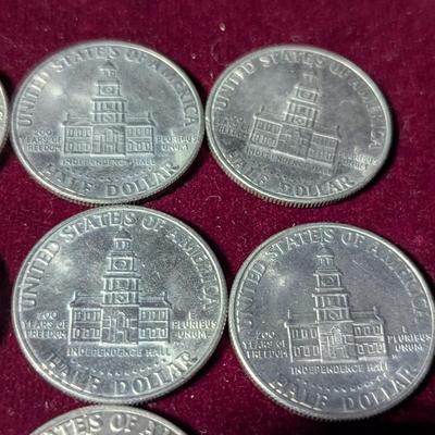 Set Of Ten U.S. Mint 1776-1976 Bicentennial Kennedy Half Dollars No Mint Mark #2