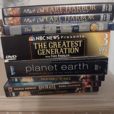 Collection of DVD and VHS Movies and Docuseries