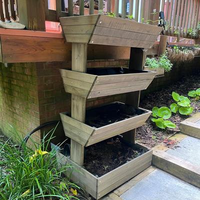 Tiered Wooden Plant Stand (BY-MG)