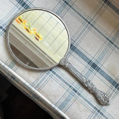 Lot 515 Vintage hand mirror 2 sided.