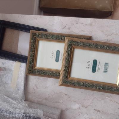 Nice Assortment of Picture Frames Some New Various Sizes and Shapes