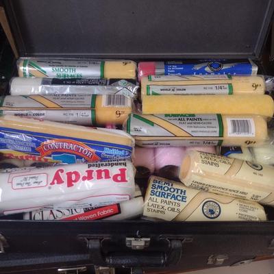 Large Collection of Paint Rollers and Sandpaper (See all Pictures)