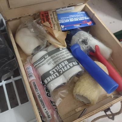 Large Collection of Paint Rollers and Sandpaper (See all Pictures)