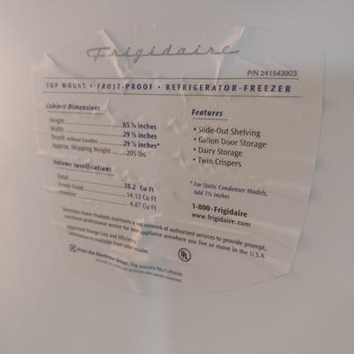Frigidaire Refrigerator Freezer