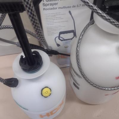 Set of Three Pump Sprayers One and Two Gallon
