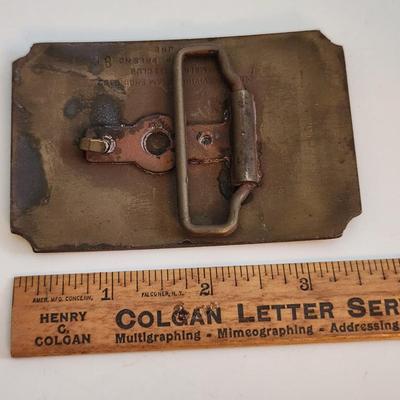 Sale Photo Thumbnail #584: This auction lot is for a L&N Locomotive #152 Belt Buckle. This heavy-duty buckle is quite the memento of a bygone era.  This locomotive was one of the last great steam engines.  You can see the real thing at the museum in New Haven, KY.