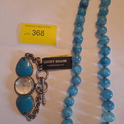Necklace and watch