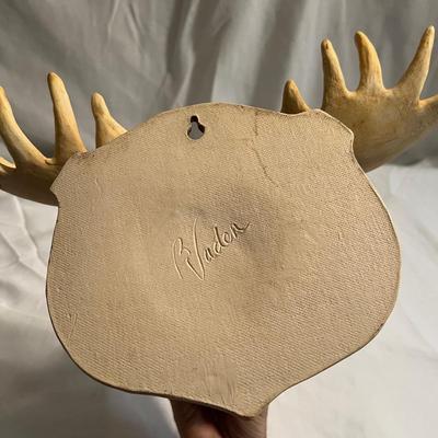 Signed Pottery - Gnome House, Moose & Leaf Dishes (LR-RG)