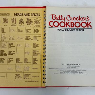 Vintage Betty Crocker Cookbook 1969 red