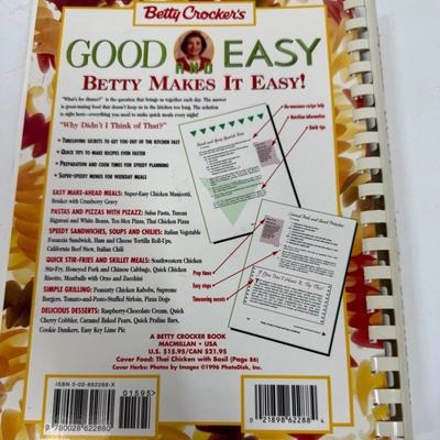 Betty Crock Good and Easy Cookbook Spiral bound