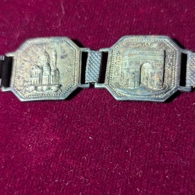 Souvenir Paris France Charm Bracelet