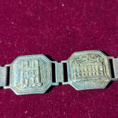 Souvenir Paris France Charm Bracelet