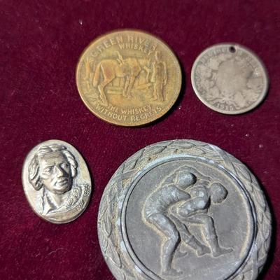 Vintage Tokens & Memorabilia WW2 Winter Sports German Berchtesgaden Meta Green River Token Circulated (10)