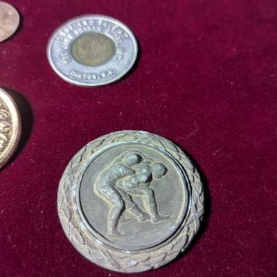 Vintage Tokens & Memorabilia WW2 Winter Sports German Berchtesgaden Meta Green River Token Circulated (10)