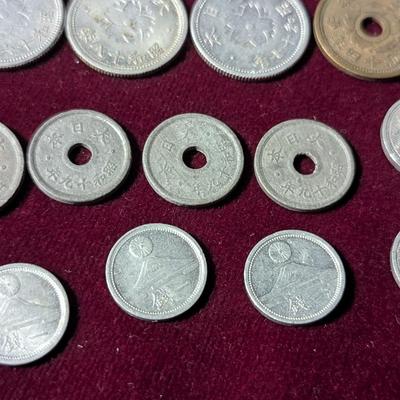 Fourteen Ancient Japanese Coins (9)