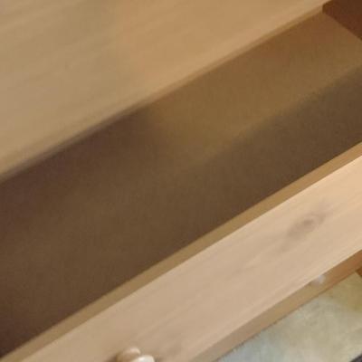 Wood Finish Chest of Drawers (Choice B- Upstairs)